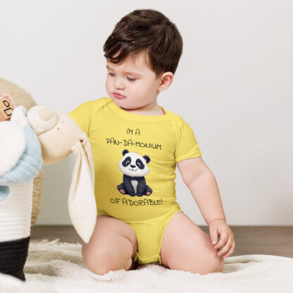 I'm a Pan-da-monium, Adorable Baby Bodysuits, Panda Bear, Animal Lover Bodysuits, Baby Clothes - Image 5