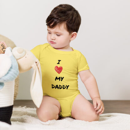 I Heart My Daddy Graphic Print Bodysuits - Image 6