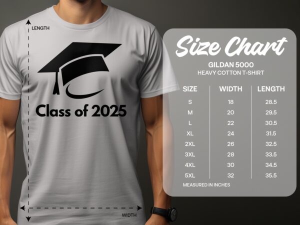 Class of 2025 Graduation Cap Design Celebration T-Shirts - Image 2