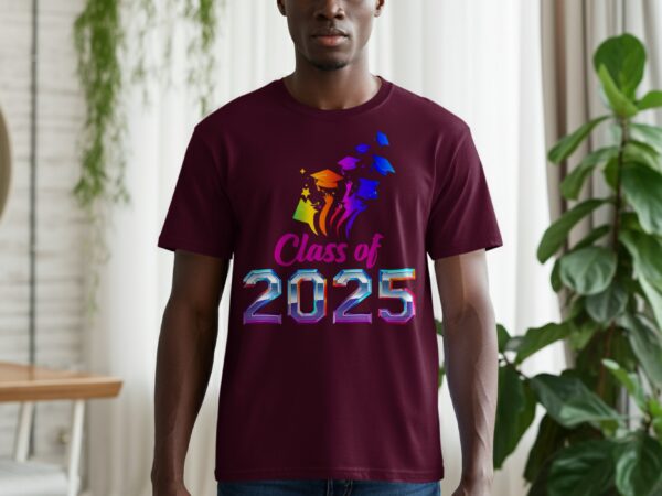 Class Of 2025 Graduation Caps Celebration Event T-Shirts - Image 8