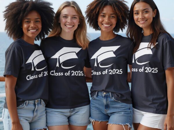 Class of 2025 Graduation Cap Design Celebration T-Shirts - Image 11