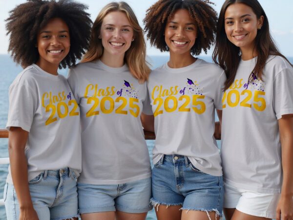 Class Of 2025 Graduation Celebration Design T-Shirts - Image 5